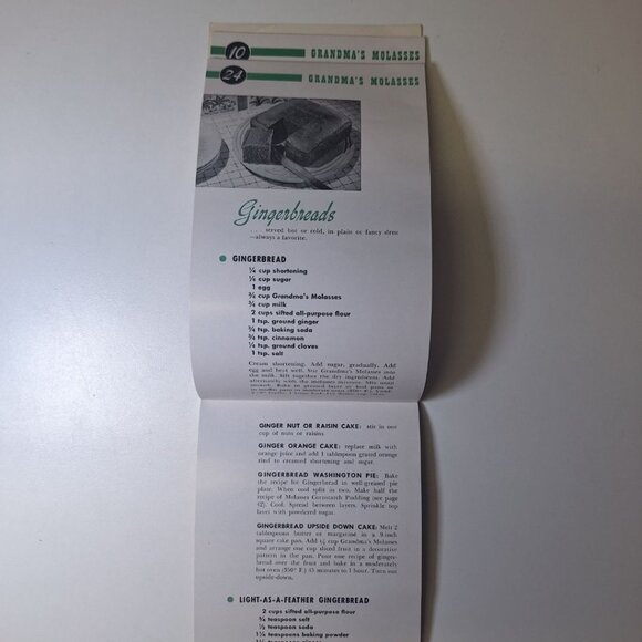 101 Recipes Grandmas Molasses Old Fashioned Vintage Booklet 1945 Baking Cookies - Picture 7 of 8